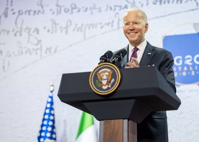 Biden at podium