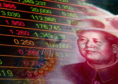 Chinese yuan in cash and stock market indicators