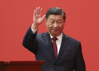 China's Standing Committee Members Of The 20th CPC Central Committee Meet With Press