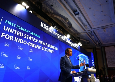 Pete Hegseth at Shangri-La 2025