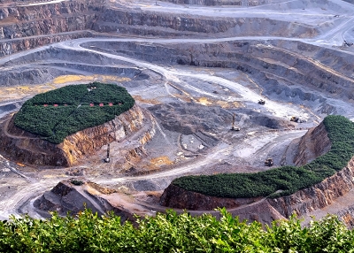 This photo taken on May 17, 2025 shows the Dexing Copper Mine, an open-pit copper mine in Dexing, in China's central Jiangxi province.