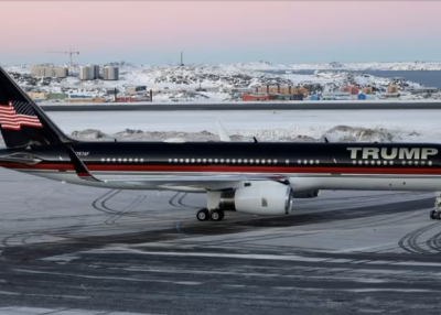 Trump Plane in Greenland