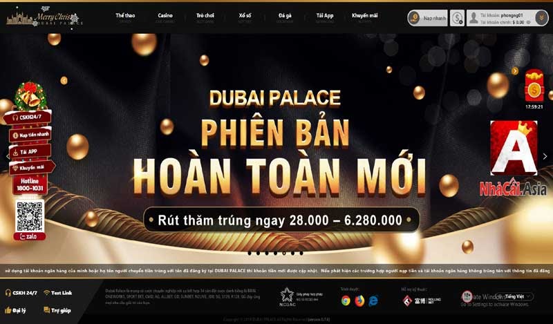 Dubai Palace - triển vọng đứng đầu làng game cá cược chuyên nghiệp trực tuyến